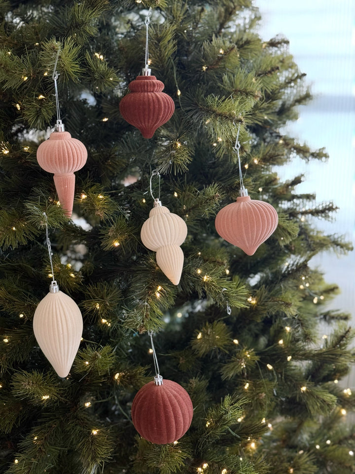 Velvet Terra Ornament Set (Set of 6)