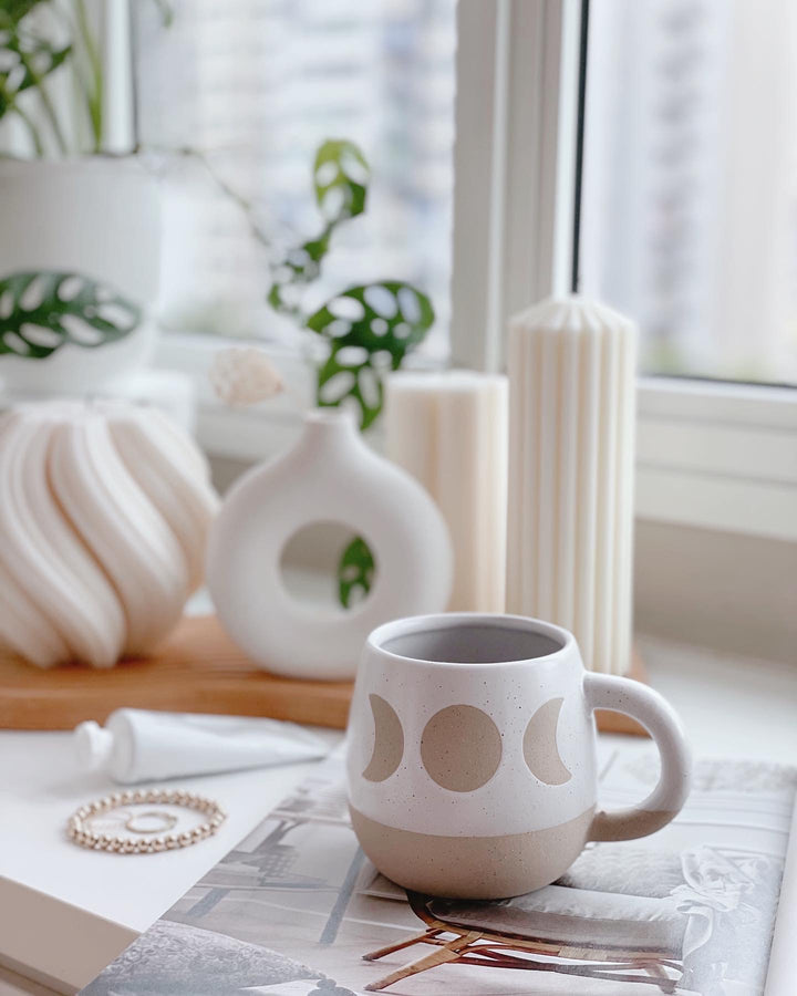 Moon Phases White Mug