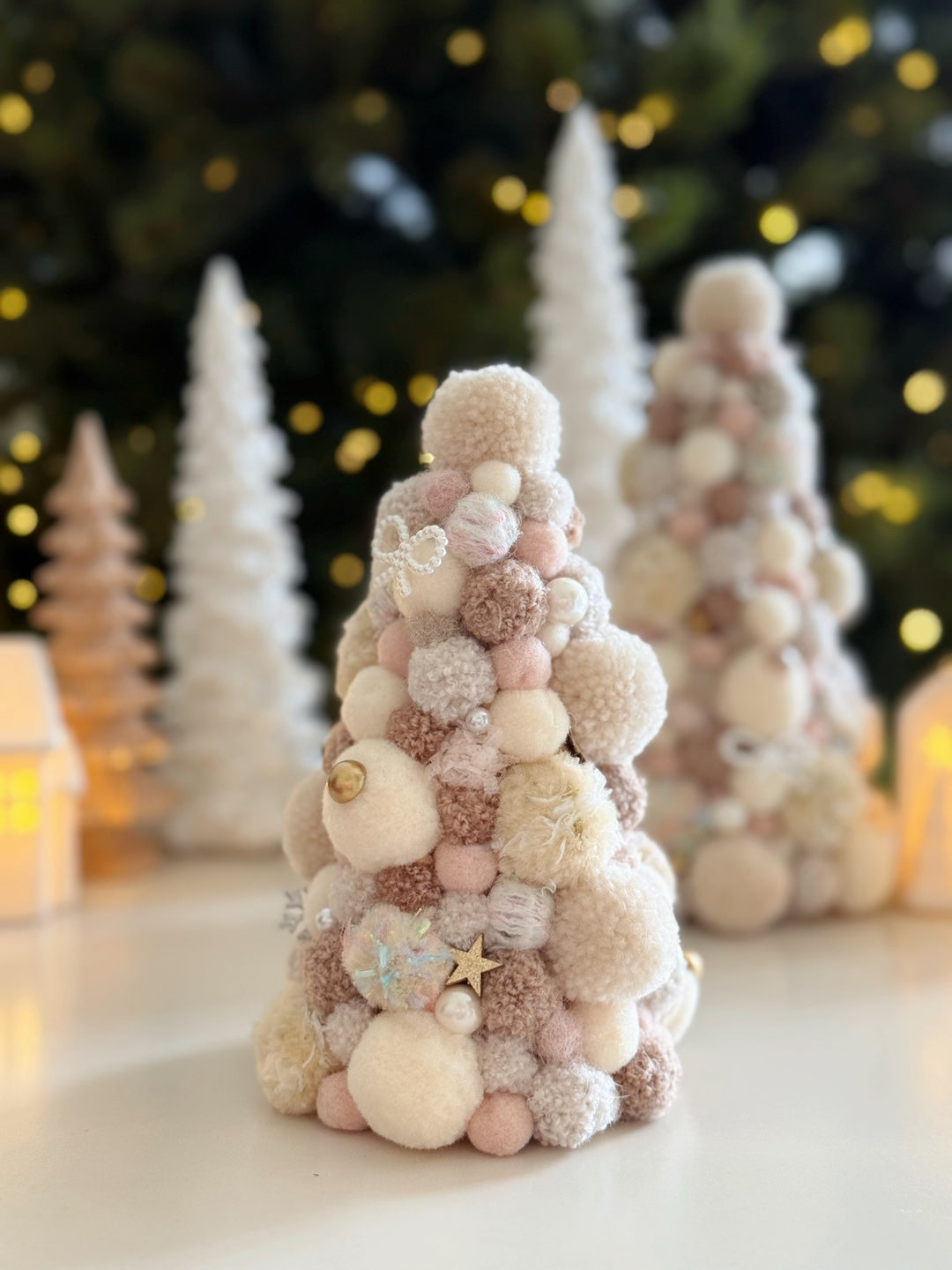 Marshmallow Wishes Handmade Pom Pom Tree (2 options)