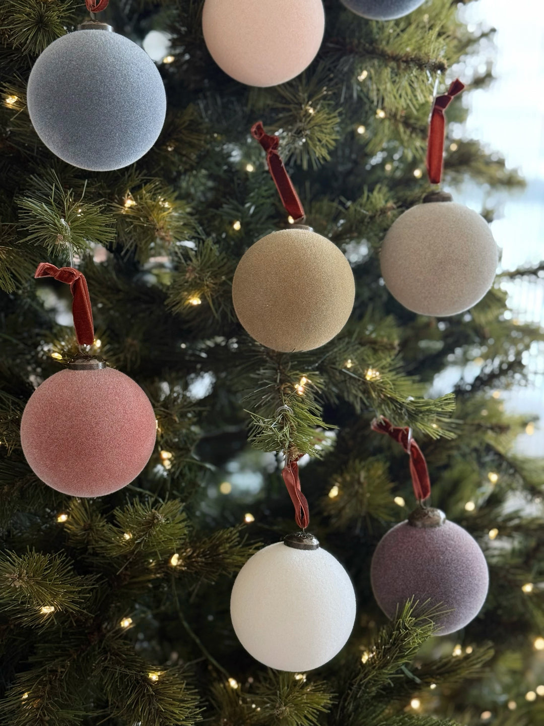 Velvet Haze 8cm Bauble Set (Set of 9)
