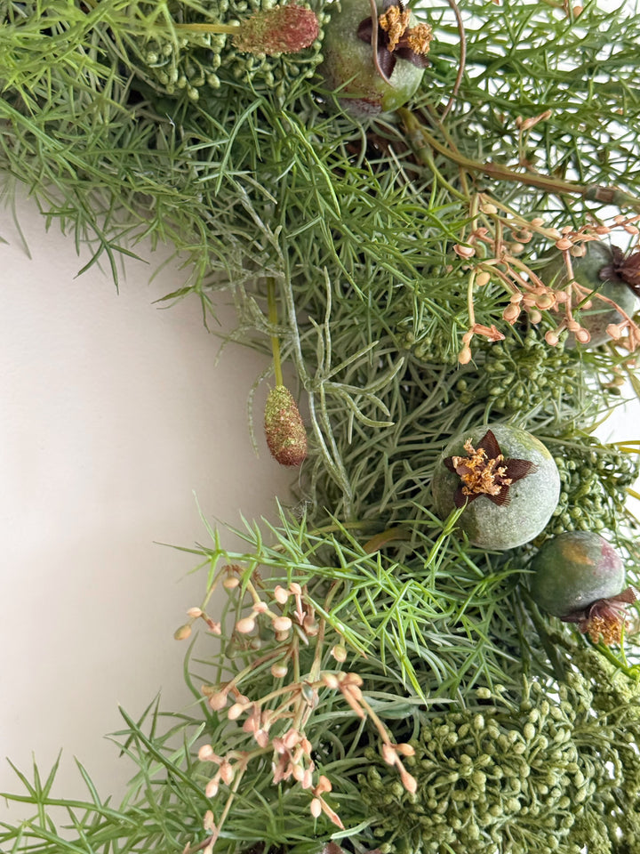 Woodland Drift Crescent Wreath