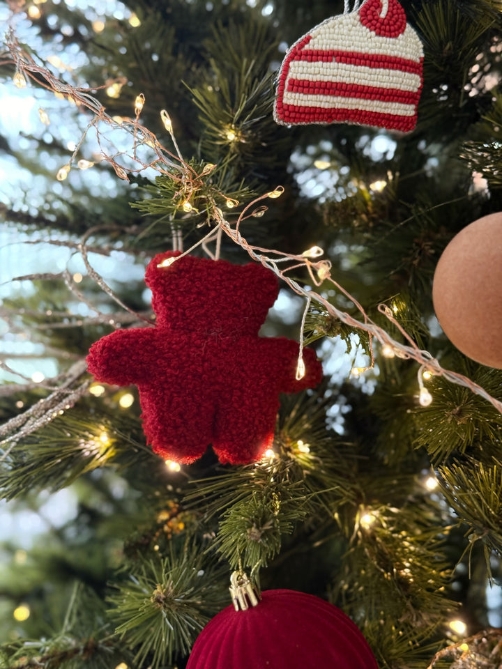 Noël Teddy Bear Ornament Set (Set of 2)