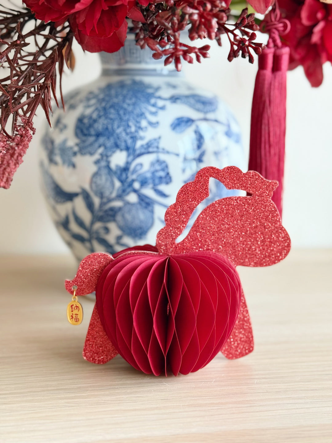 Gallop of Fortune Honeycomb Horse Decor