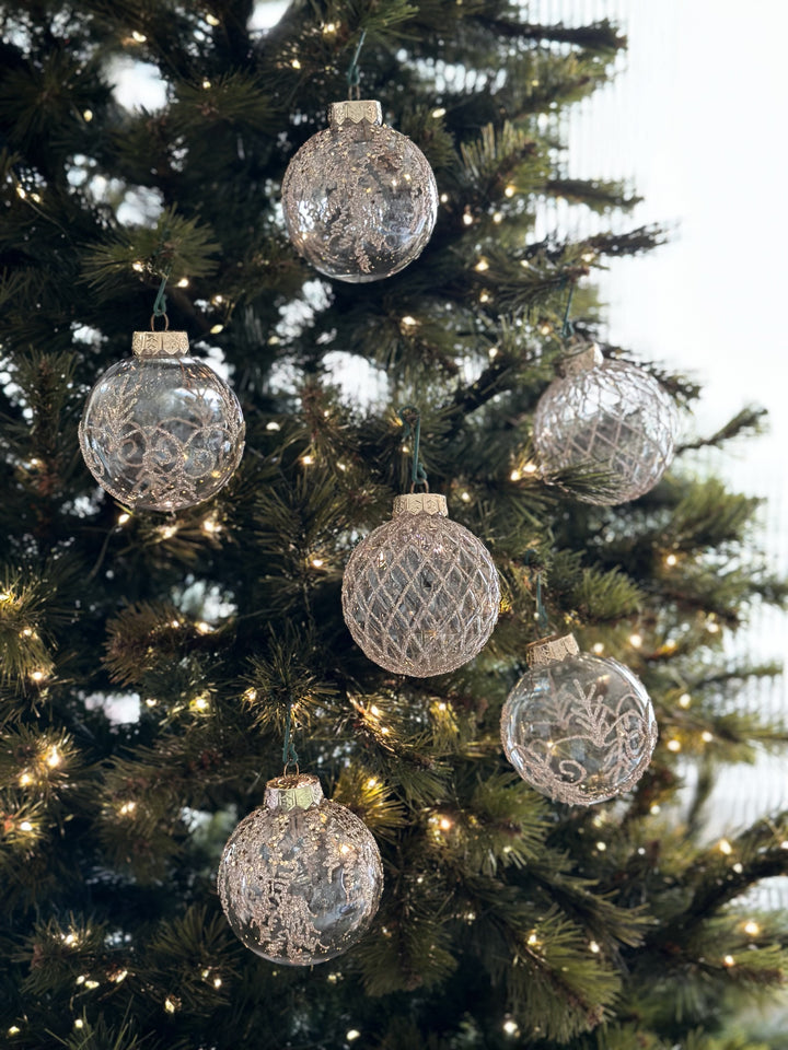 PRE-ORDER (17-23 Oct): Champagne Elegance 8cm Bauble Set (set of 9)