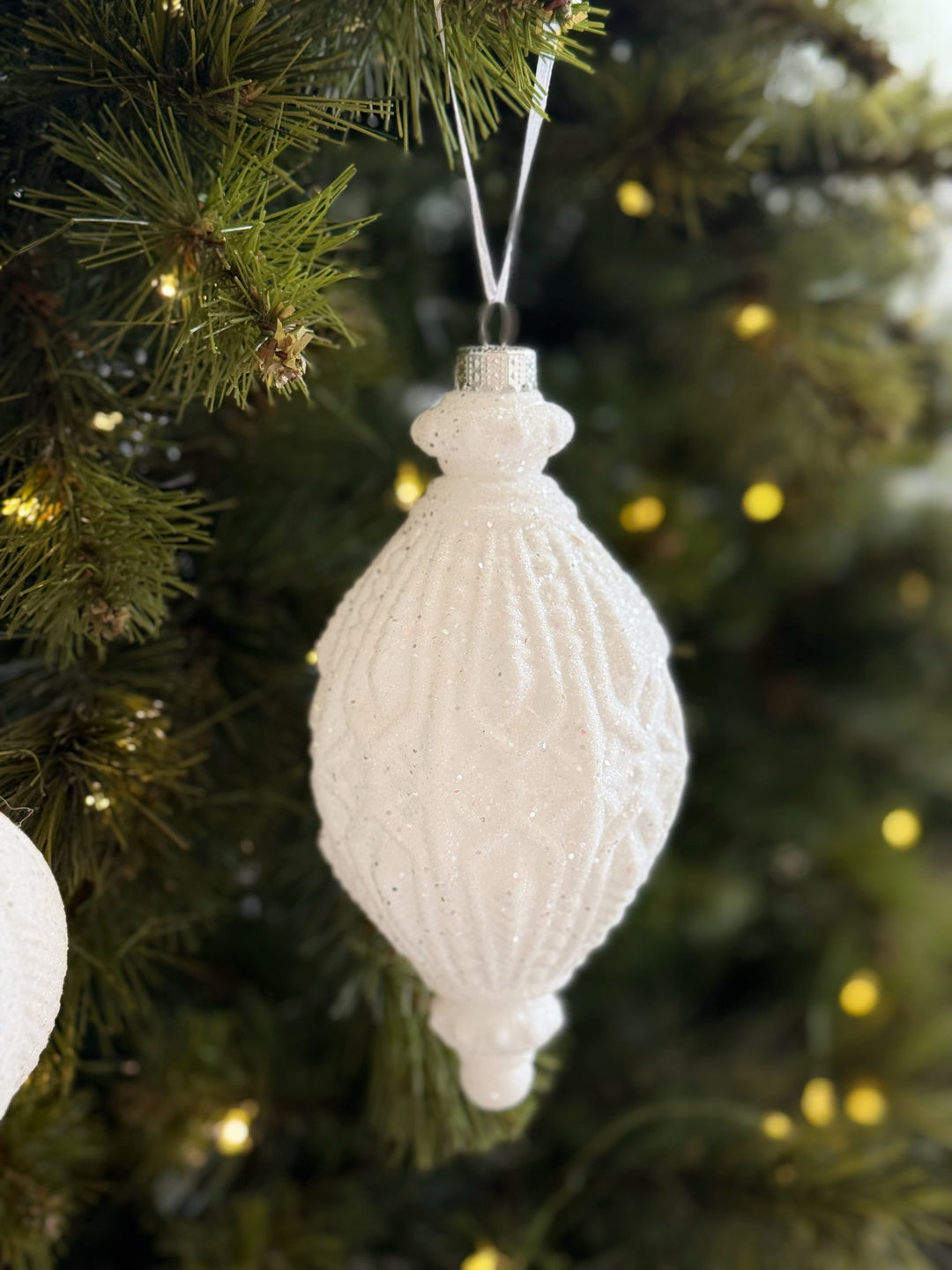 Snowfall Sparkle Christmas Baubles (Set of 10)