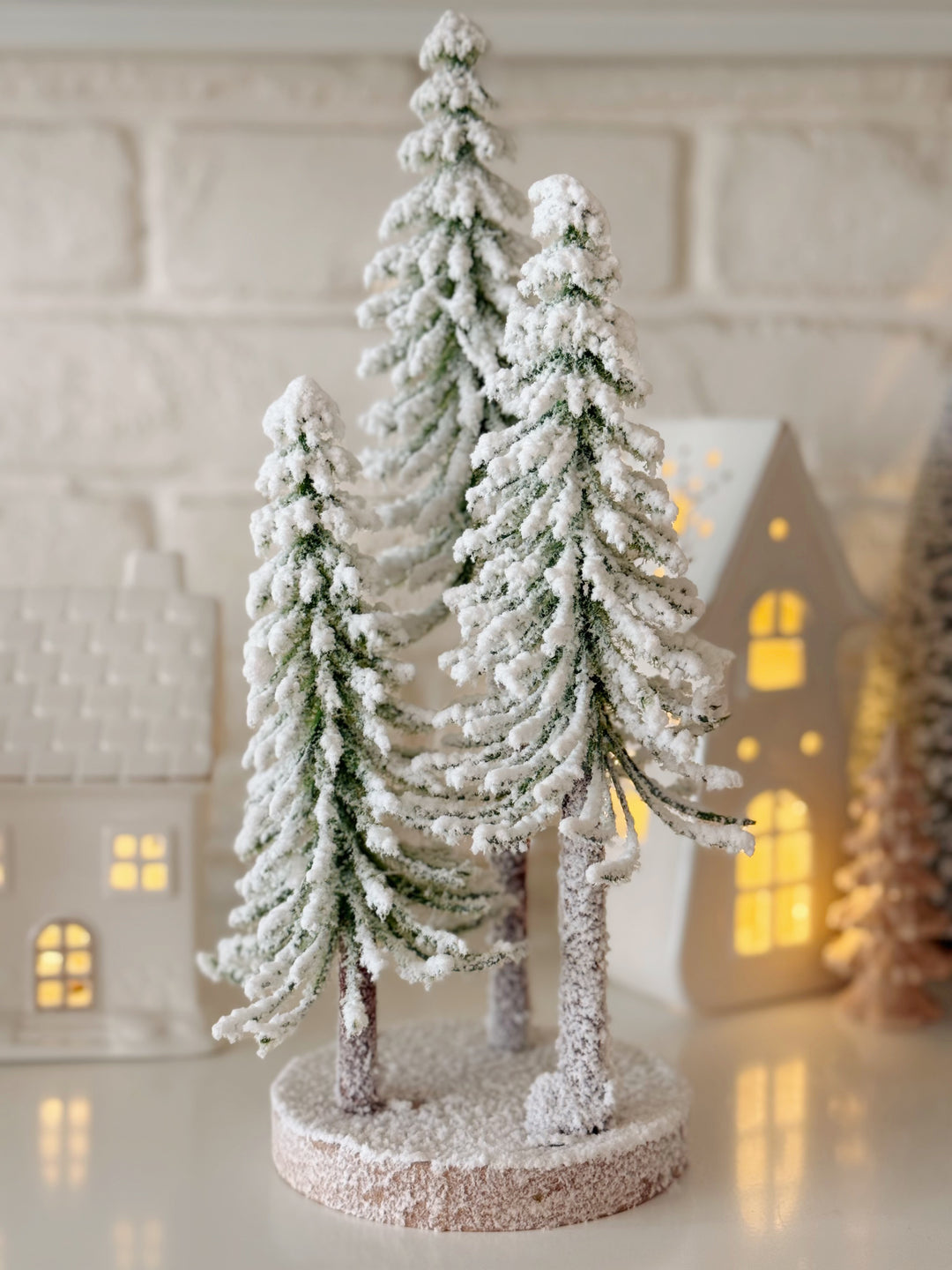 Winter Dream Snowy Tree Trio