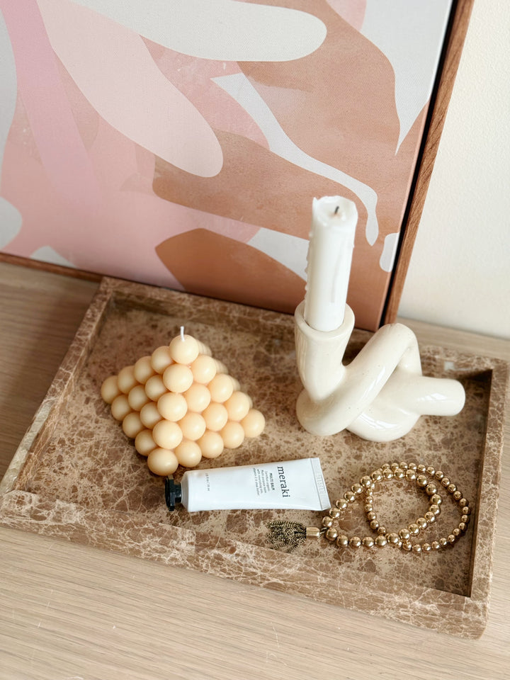 Mocha Vein Marble Tray