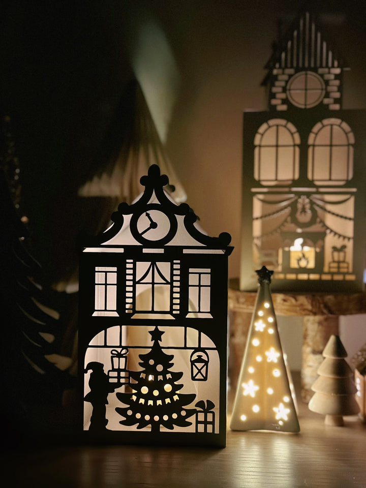 Whimsical Christmas Village Tealight Houses (4 options)