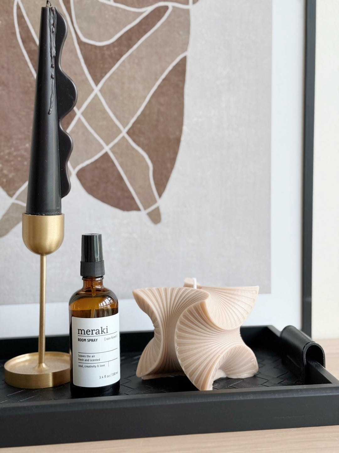 Latte Whirlform Candle