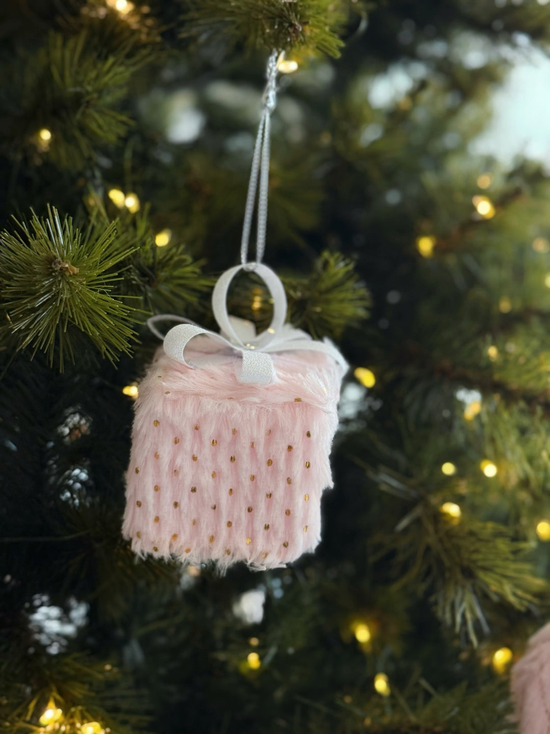 Sweet Pink Frost Ornament Set (set of 2)