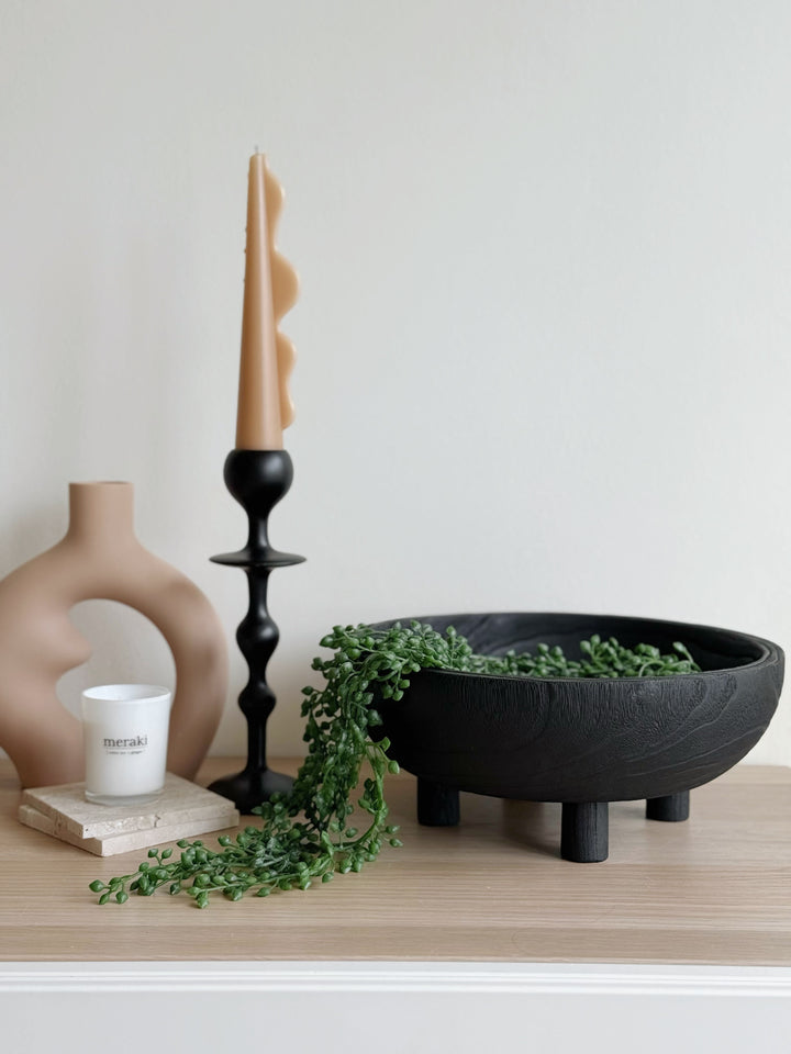 Charred Grove Pedestal Bowl