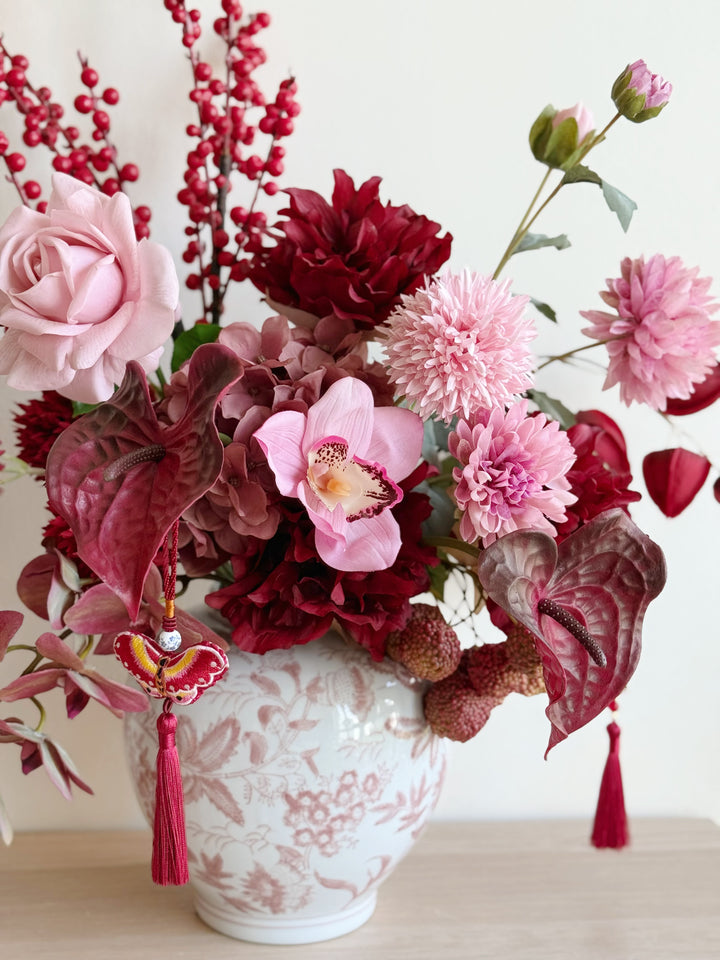 瑞气盈门 Auspicious Welcome Arrangement In The Vase (1-sided)