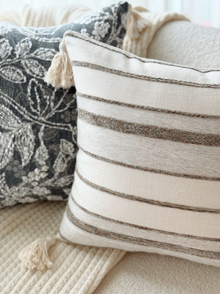 Sandstripe Tassel Cushion Cover