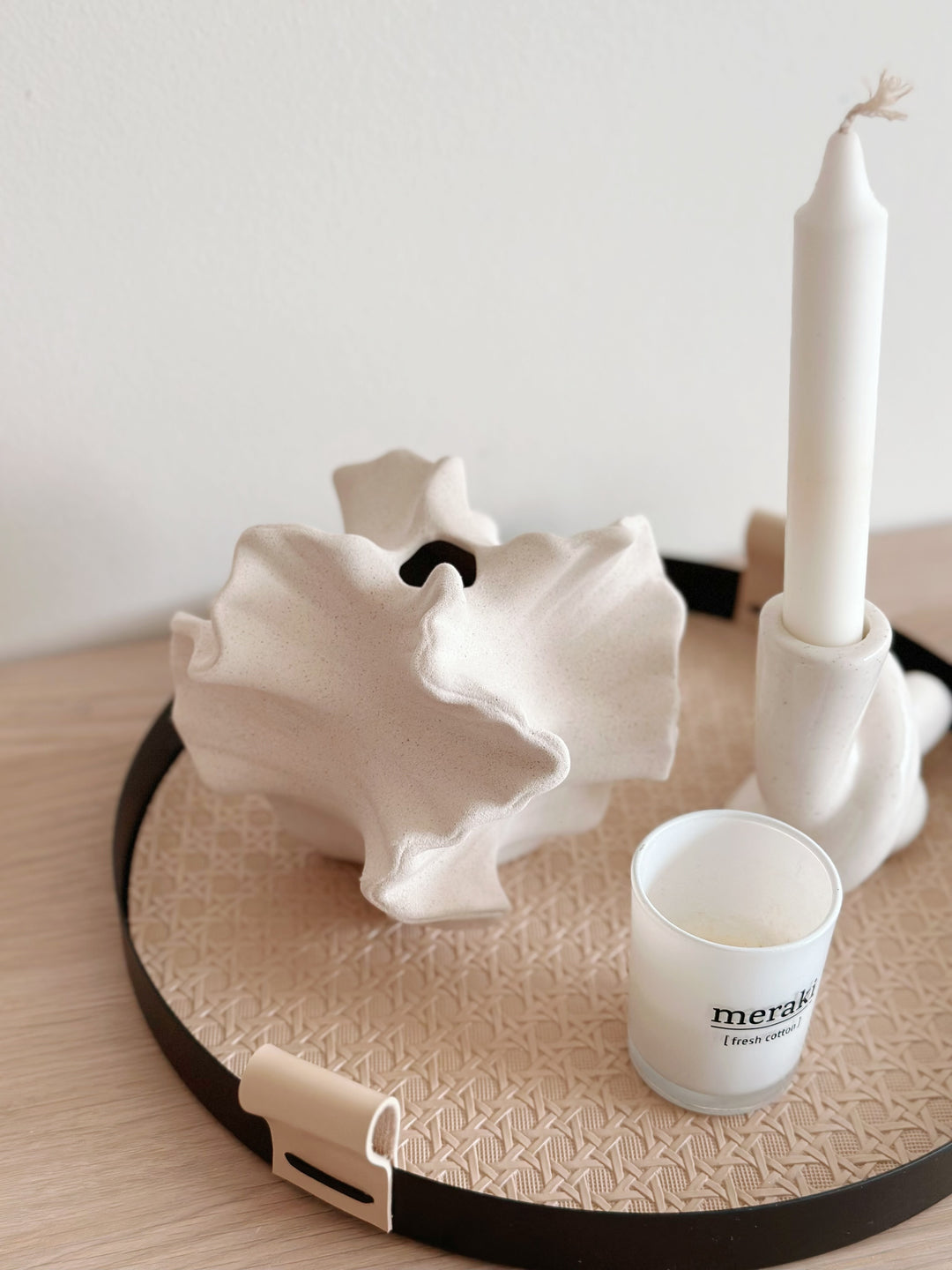 Ripple Sculpted Decor Vase - small