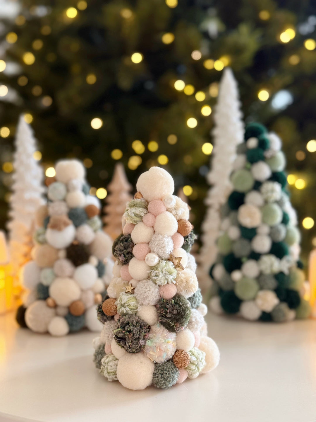 Mistletoe Dreams Handmade Pom Pom Tree (3 options)