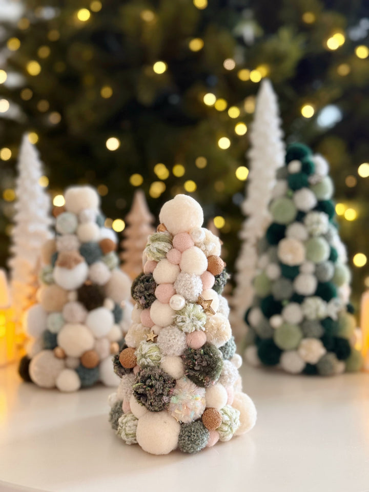 Mistletoe Dreams Handmade Pom Pom Tree (3 options)