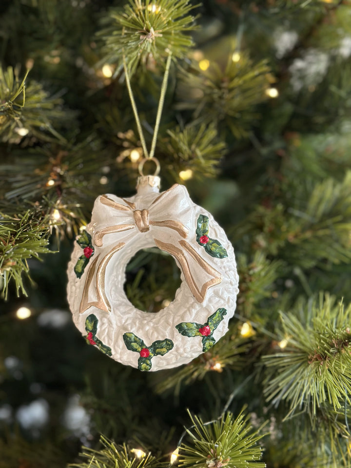 Classic Bow Wreath Ornament
