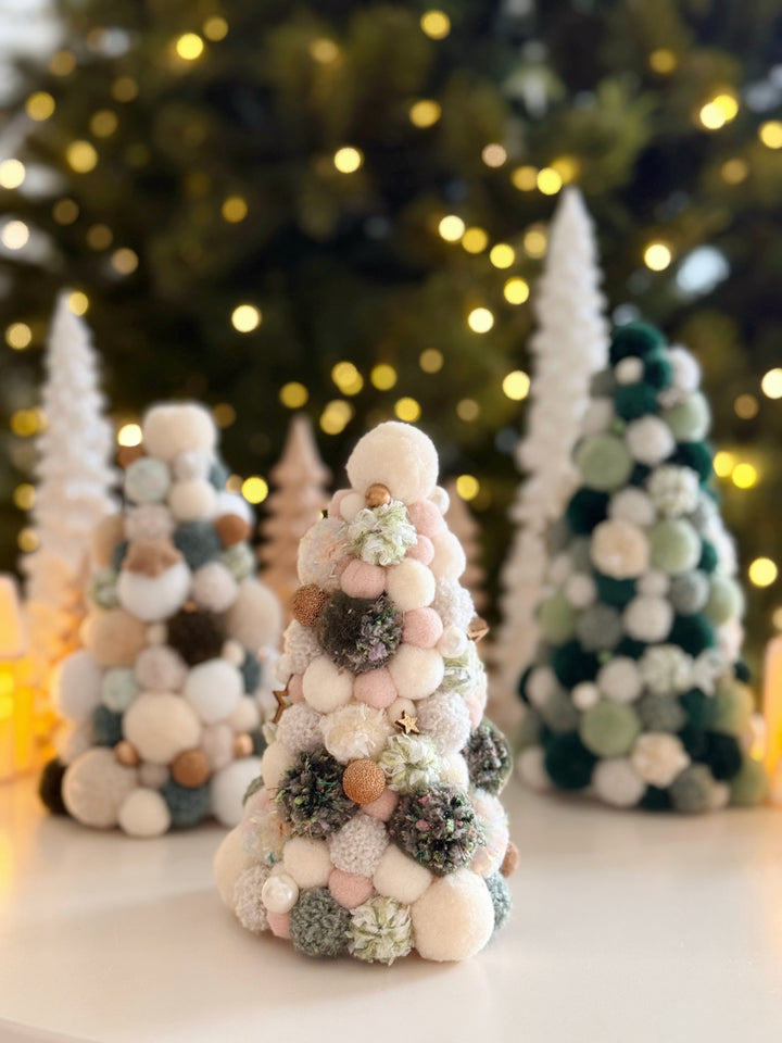 Mistletoe Dreams Handmade Pom Pom Tree (3 options)