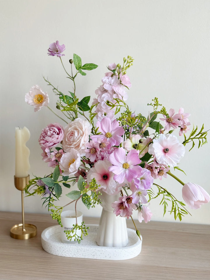 Blushing Garden Reverie In The Vase (1-sided)