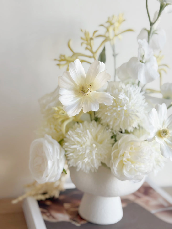 Ethereal Ivory Cascade in the Bowl (2-sided)