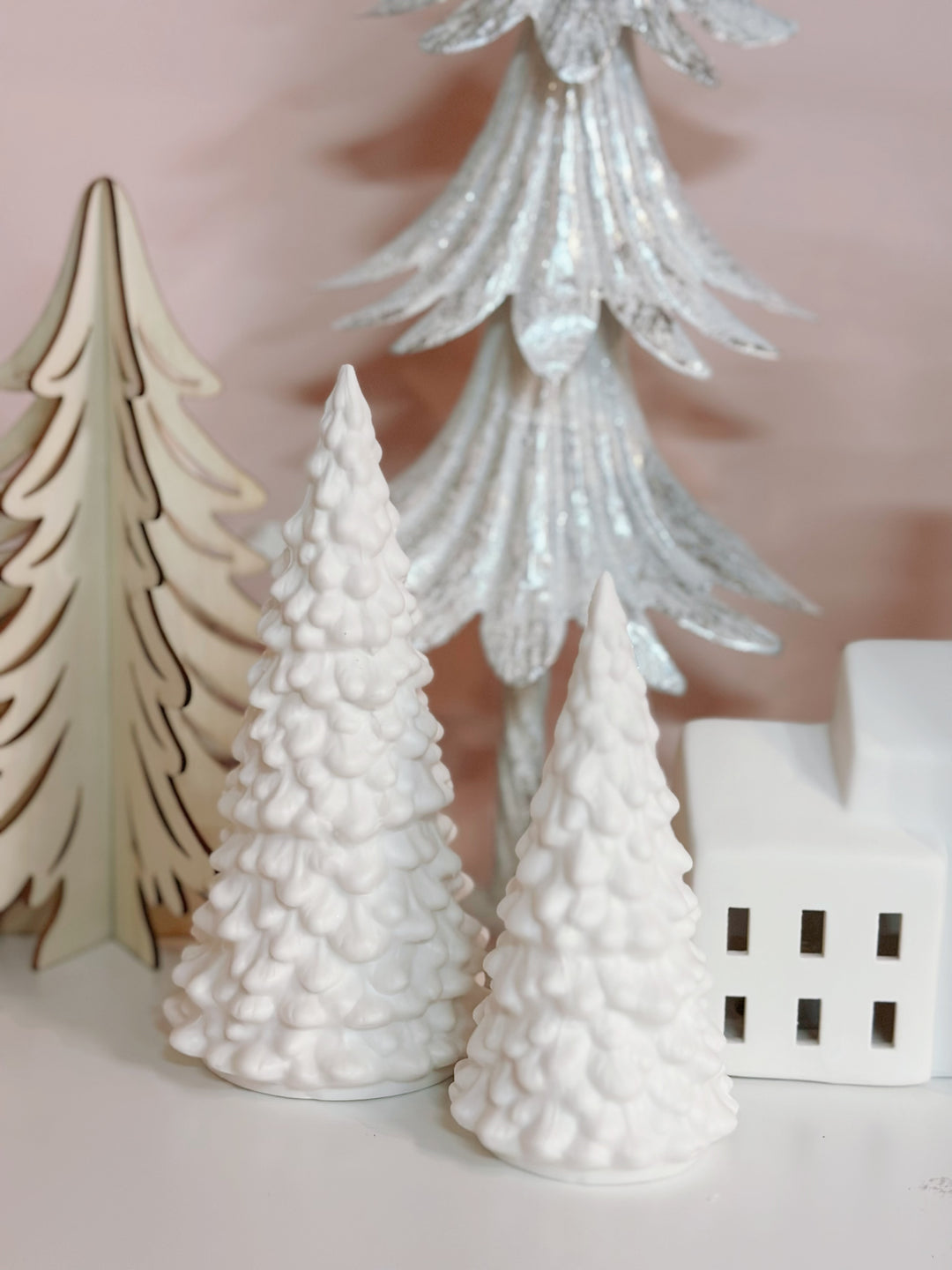 Snow-Crested Lumina Porcelain Tree (2 sizes)