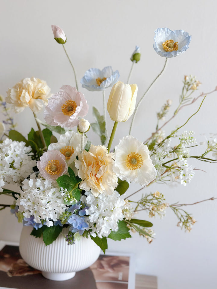 Serene Pastel Blossoms In The Pot (1 sided)