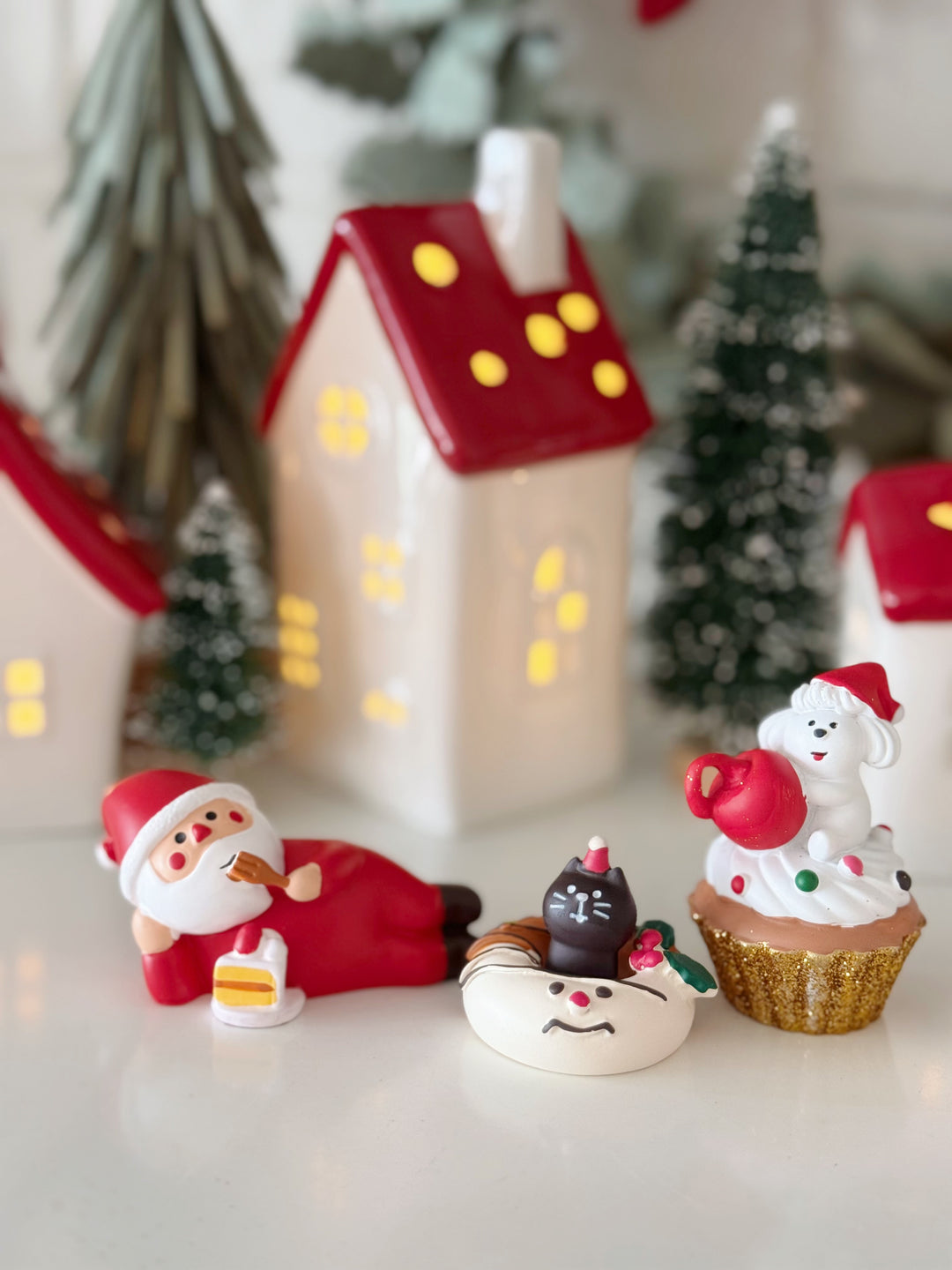 Christmas Sweet Treats Mini Figurine Set (Set of 5)