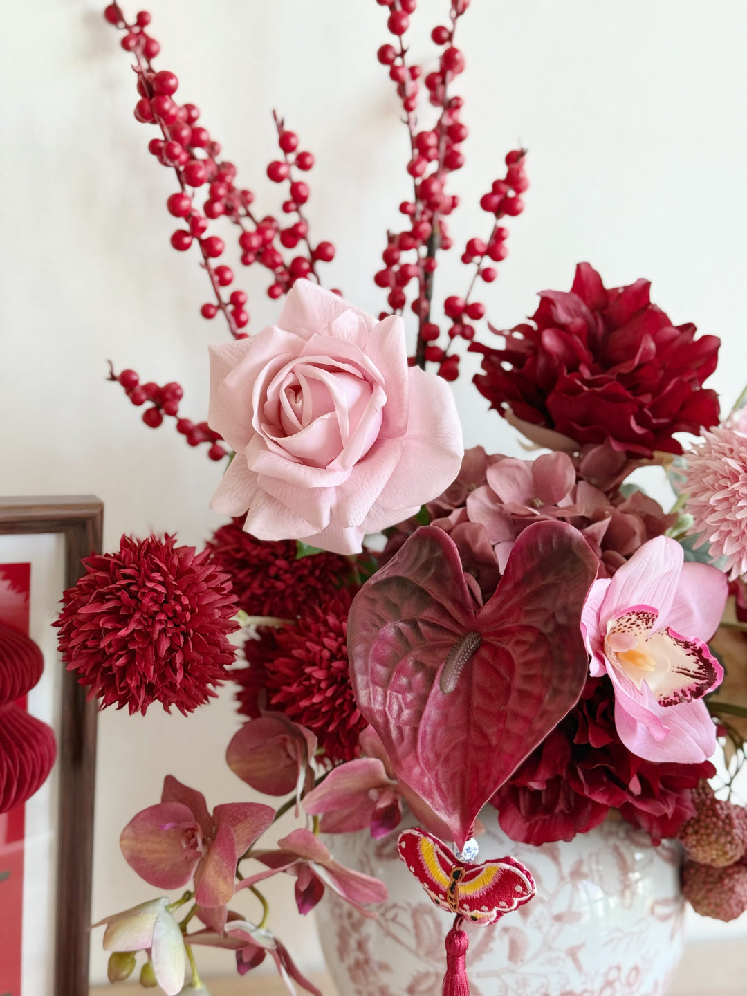 瑞气盈门 Auspicious Welcome Arrangement In The Vase (1-sided)