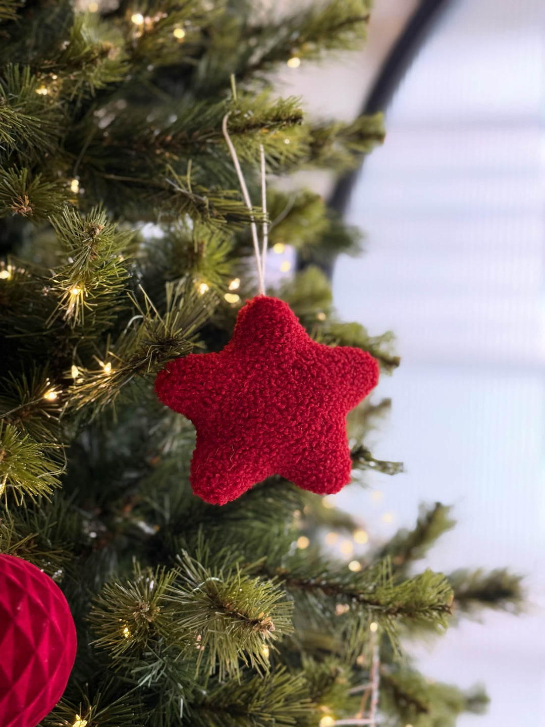 Noël Teddy Star Ornament Set (Set of 2)