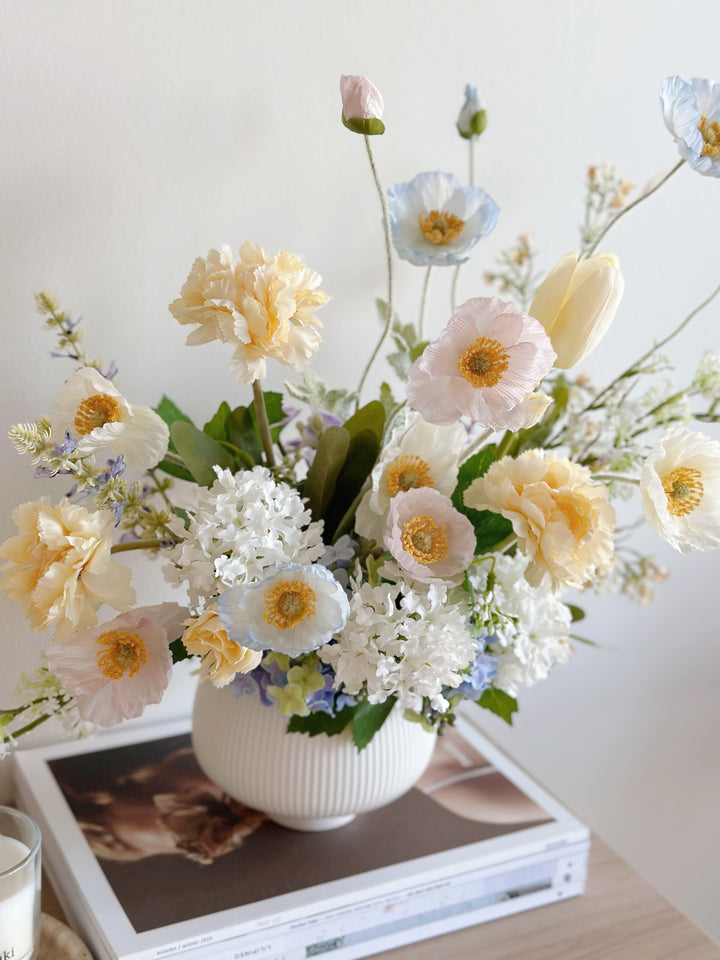 Serene Pastel Blossoms In The Pot (1 sided)