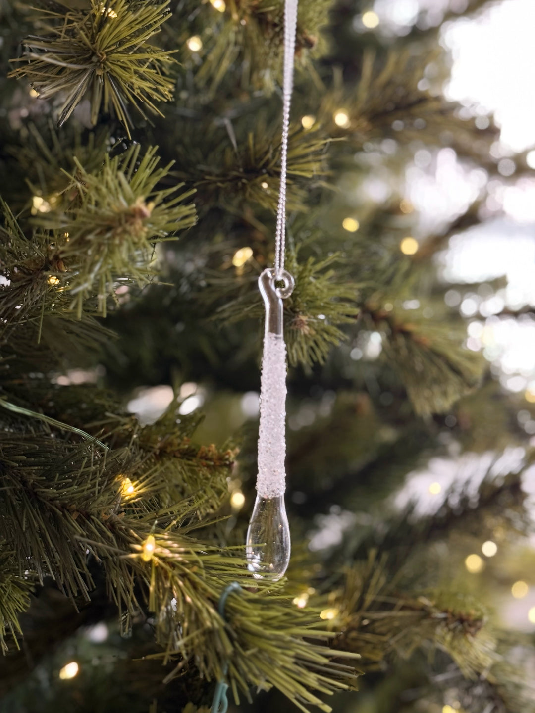 Frosted Dewdrop Ornament Set (Set of 4)