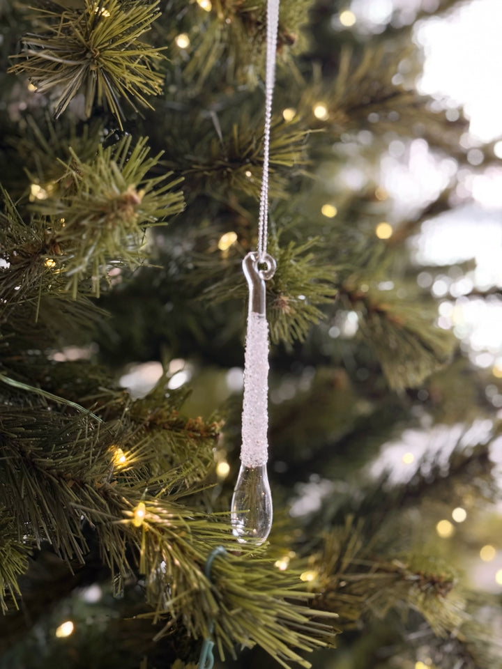 Frosted Dewdrop Ornament Set (Set of 4)