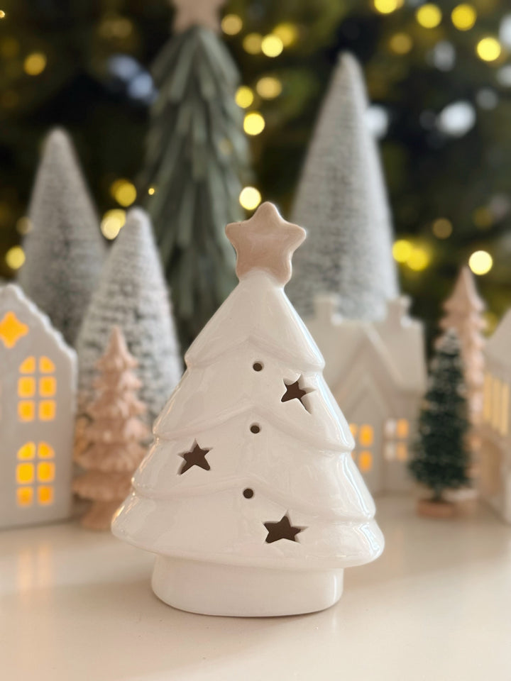 Starry Glow Light-Up Porcelain Tree
