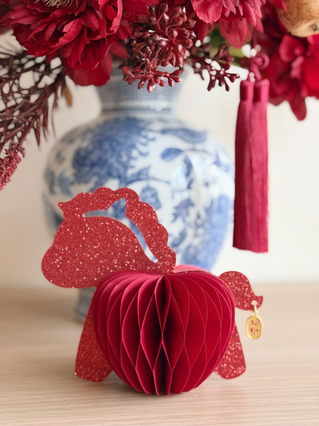 Gallop of Fortune Honeycomb Horse Decor