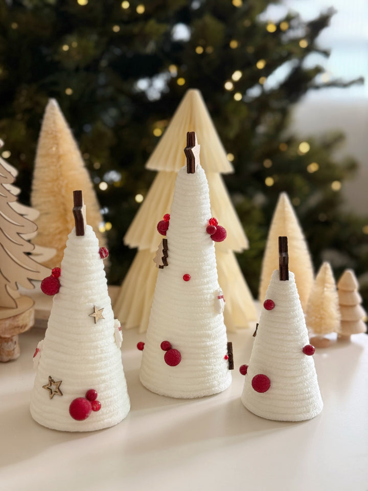 Frosted Elegance Tree Trio (set of 3)