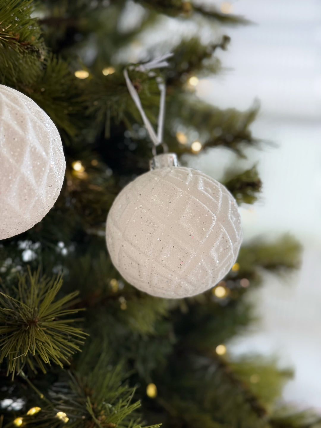 Snowfall Sparkle Christmas Baubles (Set of 10)