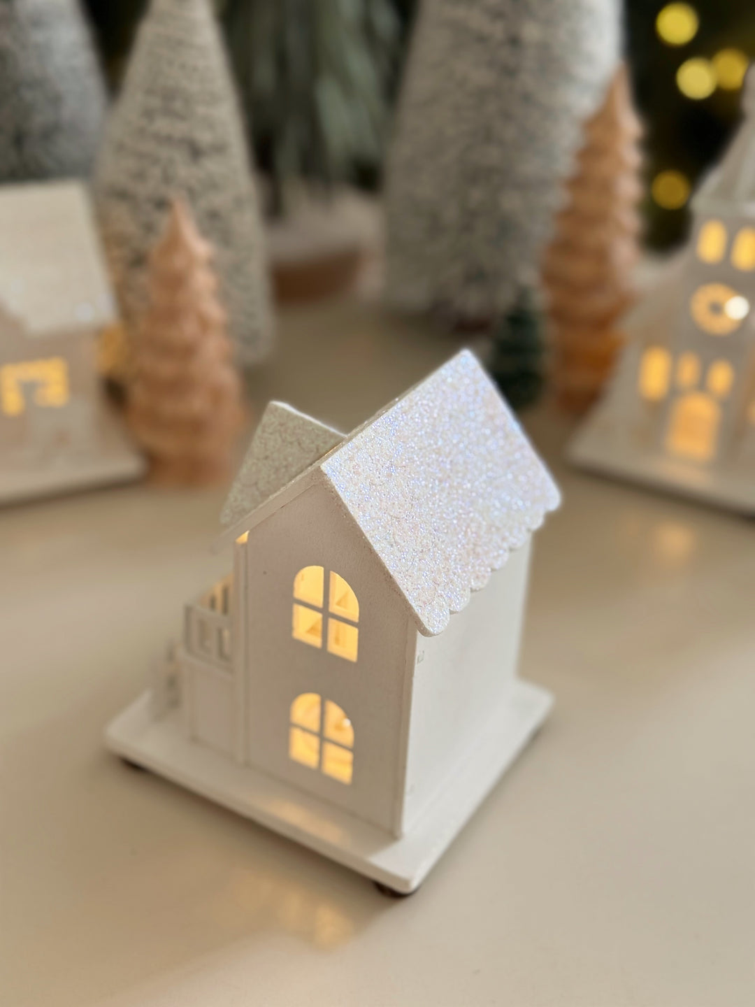 Winter Shimmer Light-Up Wooden Village Collection (3 options)