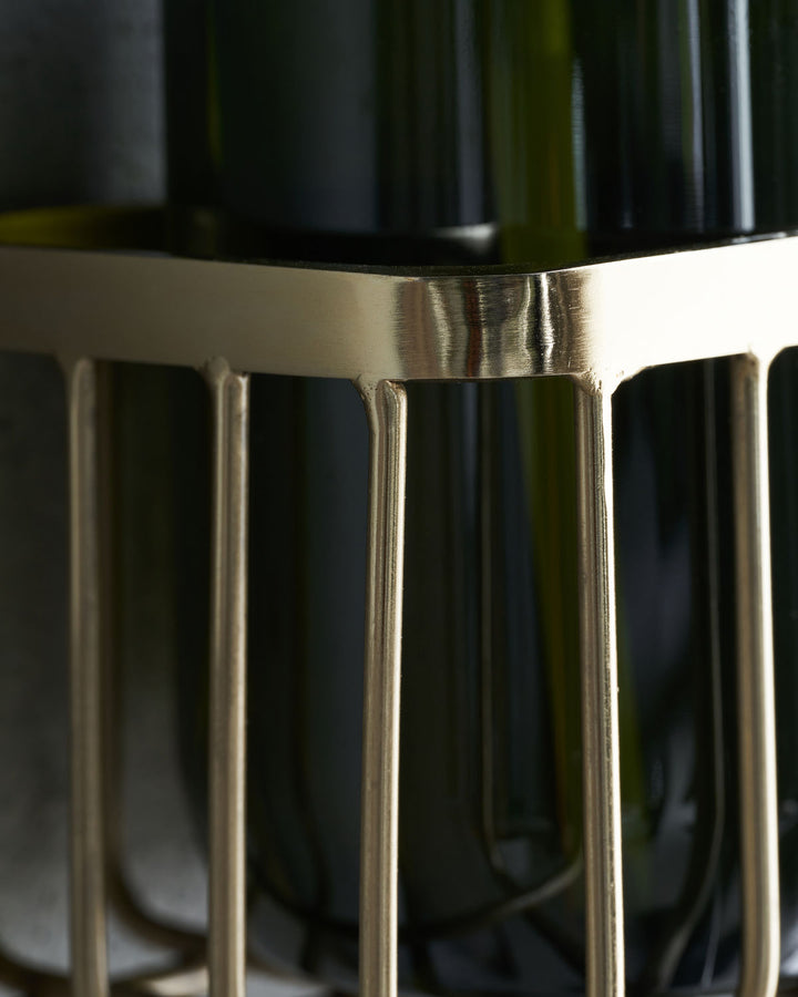 Bath Basket and Bottle Hanger - Brass