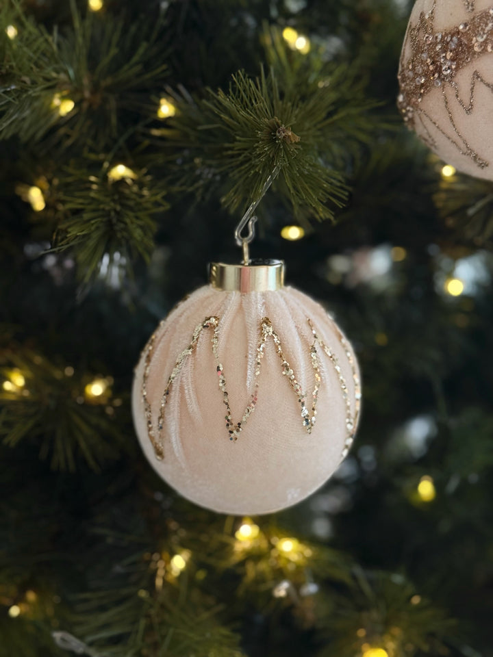 Champagne Luxe Bauble Set (Set of 4)