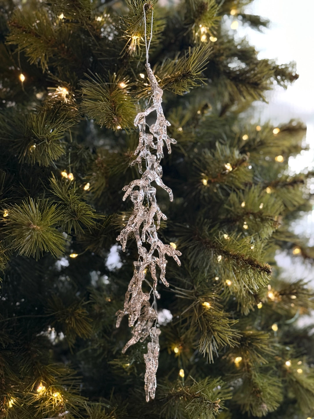 Gilded Coral Icicle Ornament