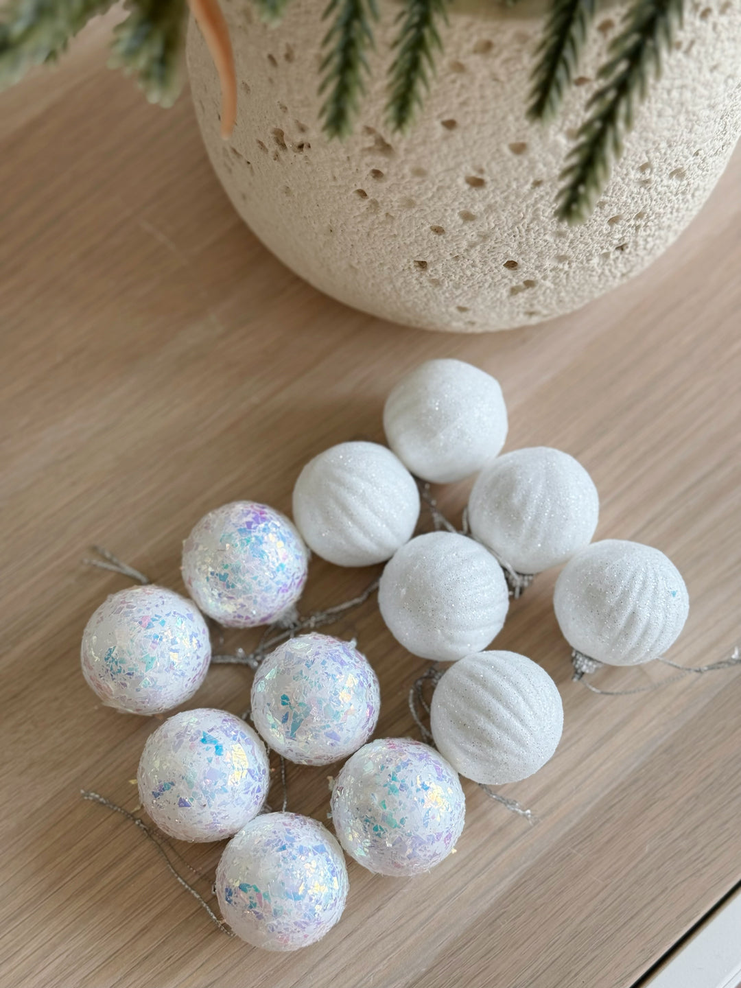 Winter Glow Mini Bauble Set (set of 12)