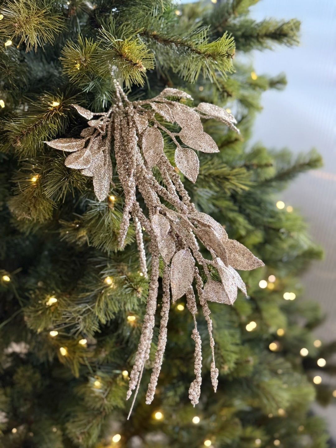 Champagne Frost Leaf Spray