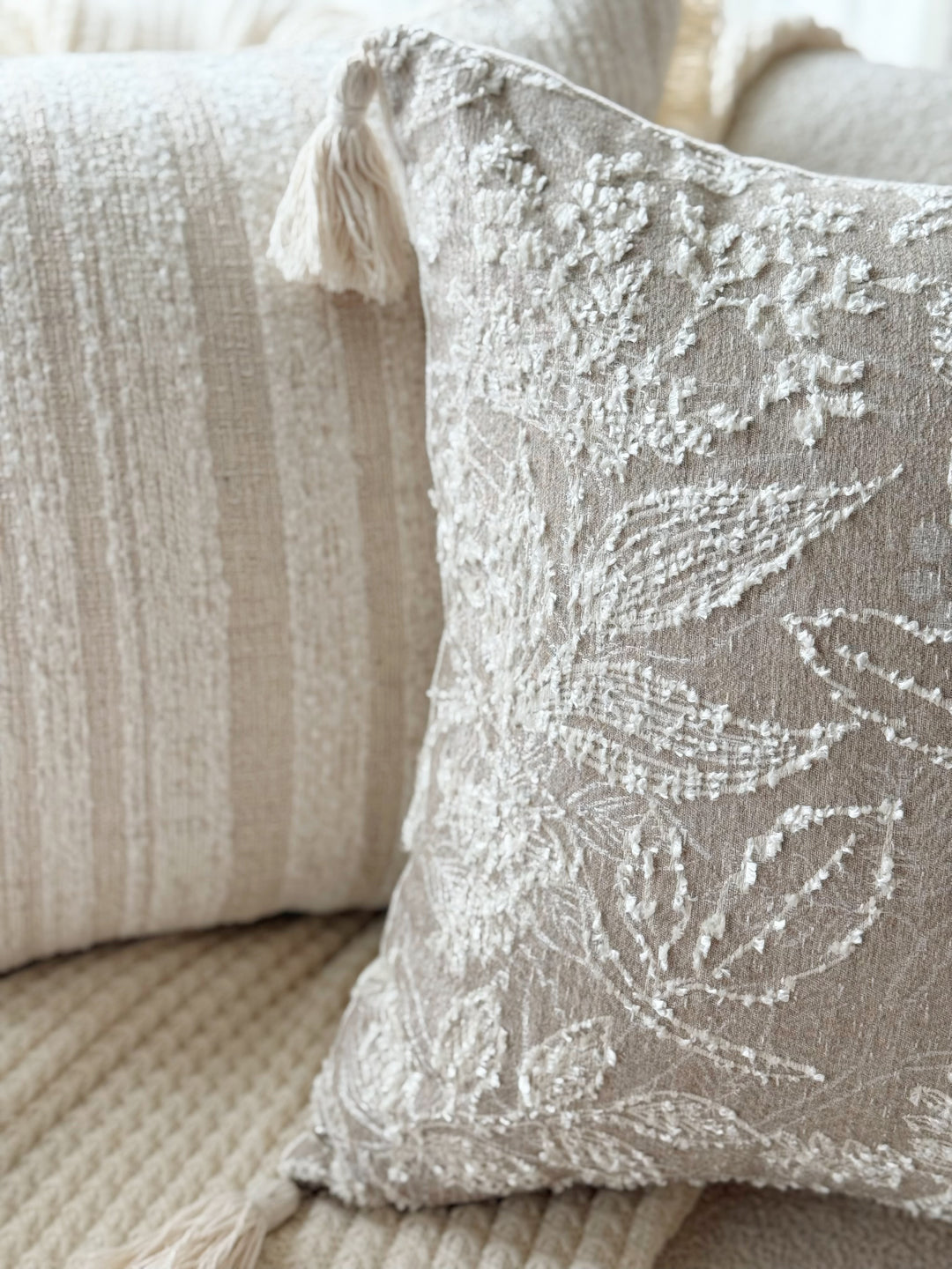 Meadow Embroidery Cushion Cover