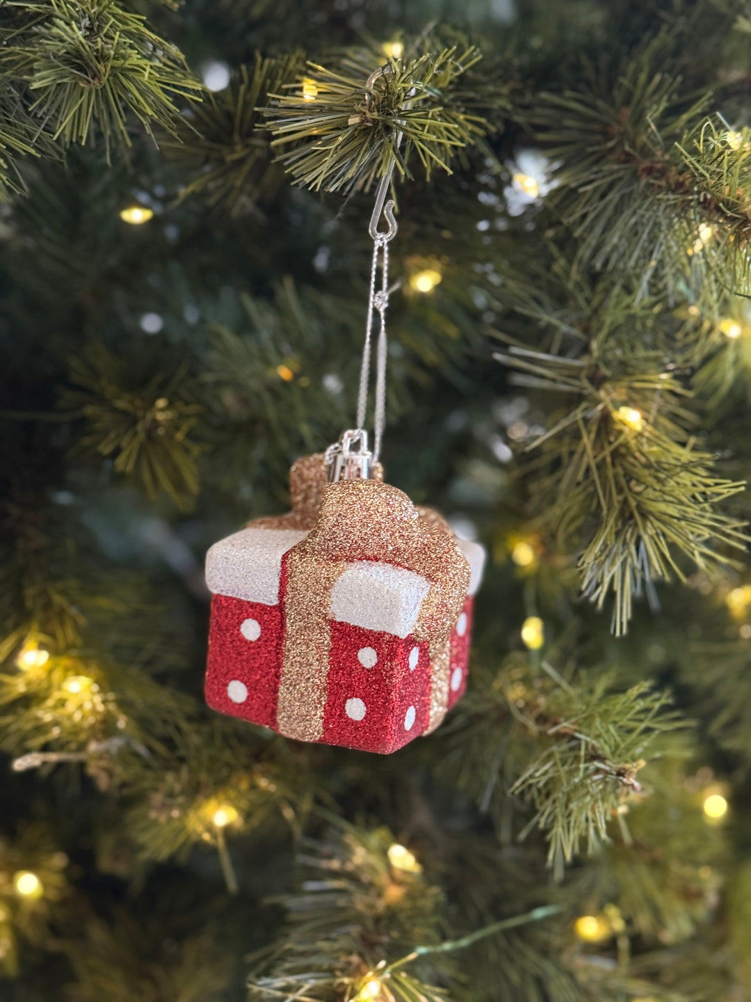 Sparkle Gift Box Ornament