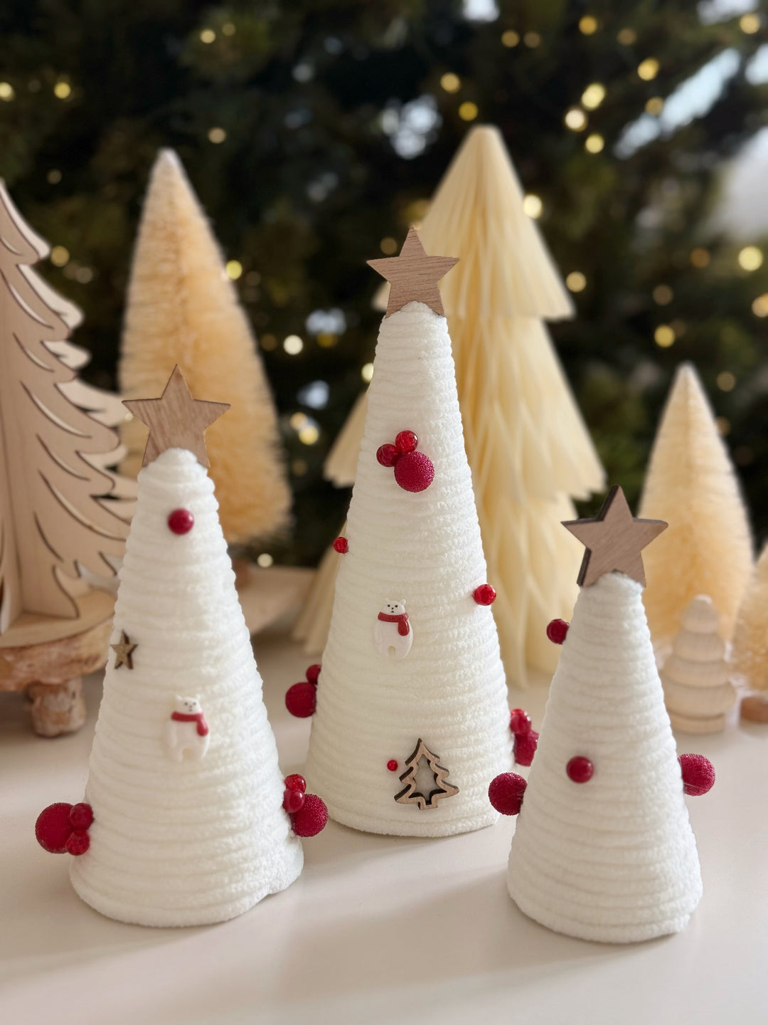 Frosted Elegance Tree Trio (set of 3)