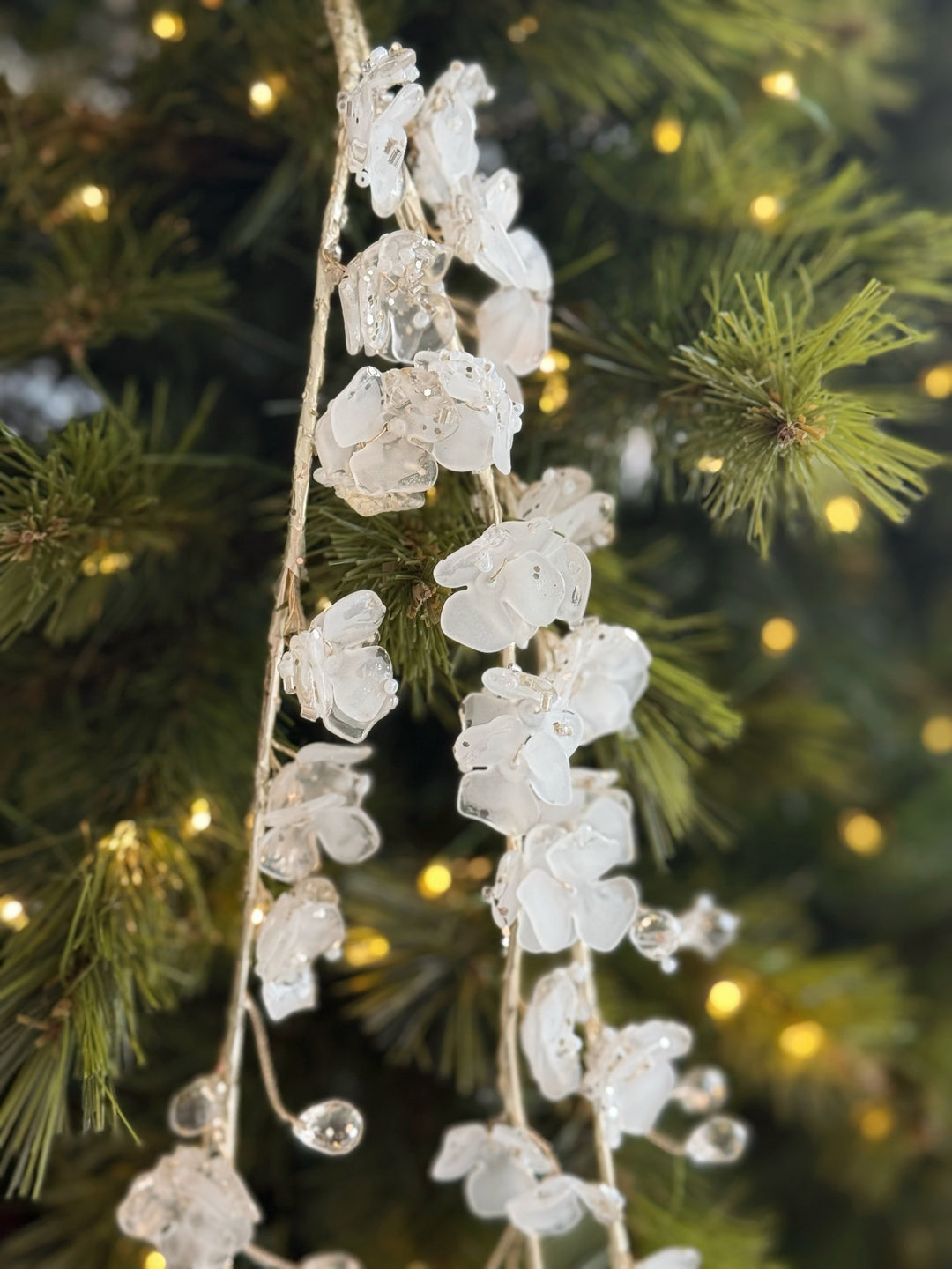 Frosted Petal Bead Branch