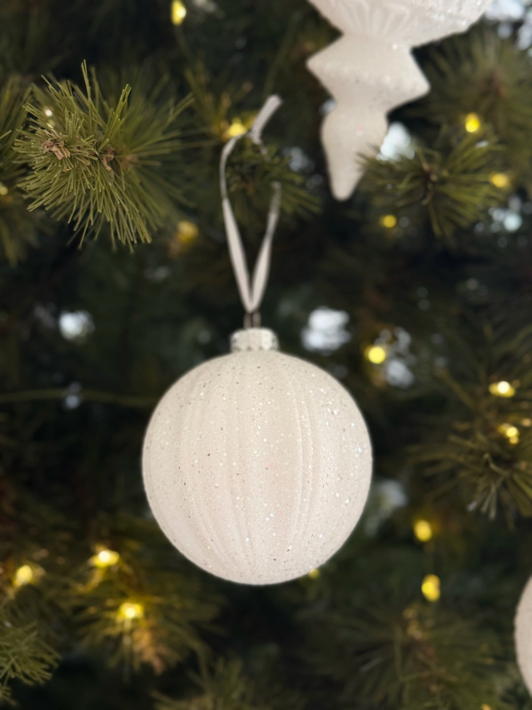 Snowfall Sparkle Christmas Baubles (Set of 10)