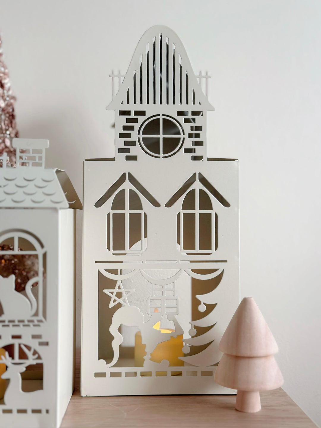 Whimsical Christmas Village Tealight Houses (4 options)