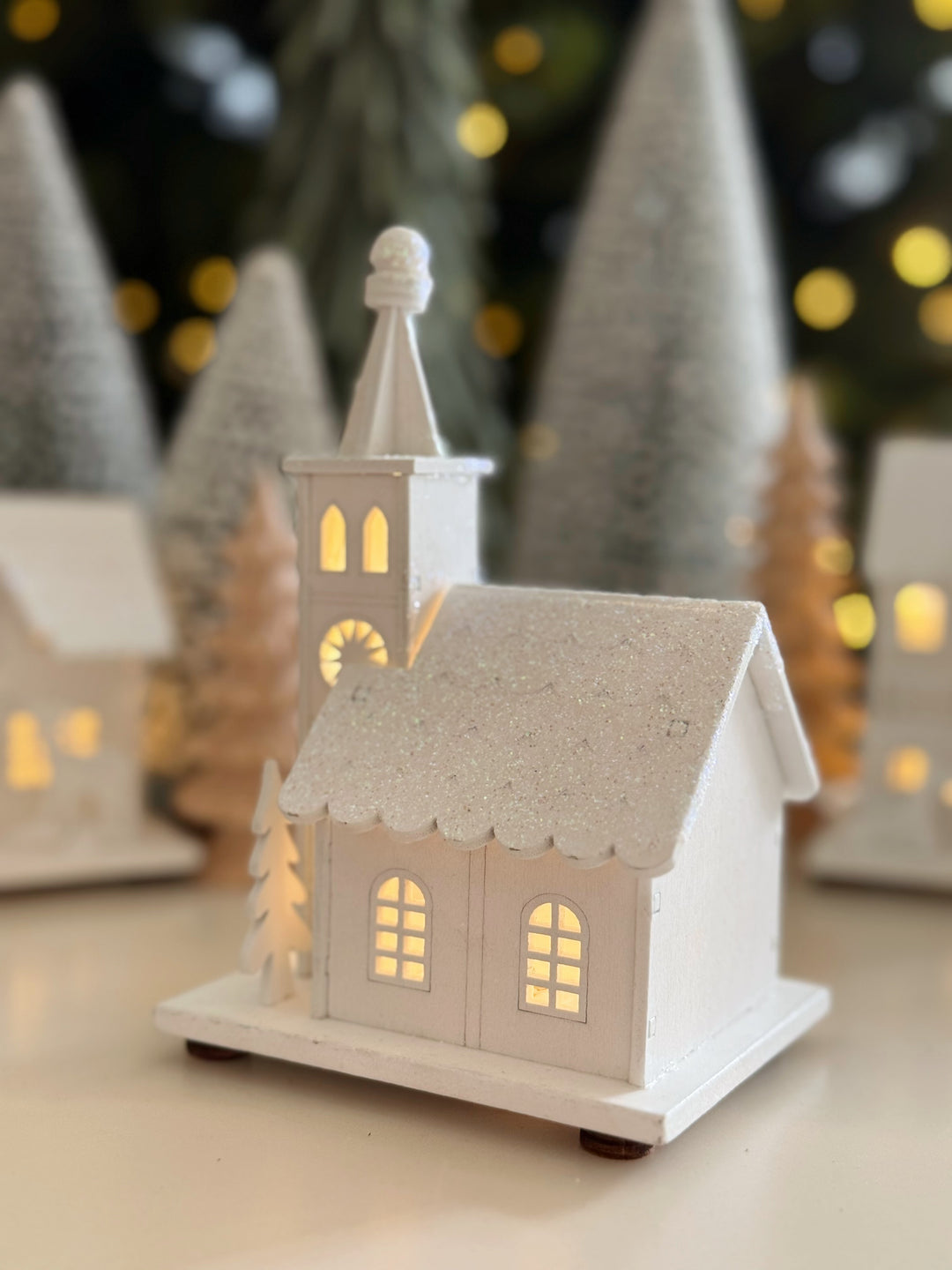 Winter Shimmer Light-Up Wooden Village Collection (3 options)
