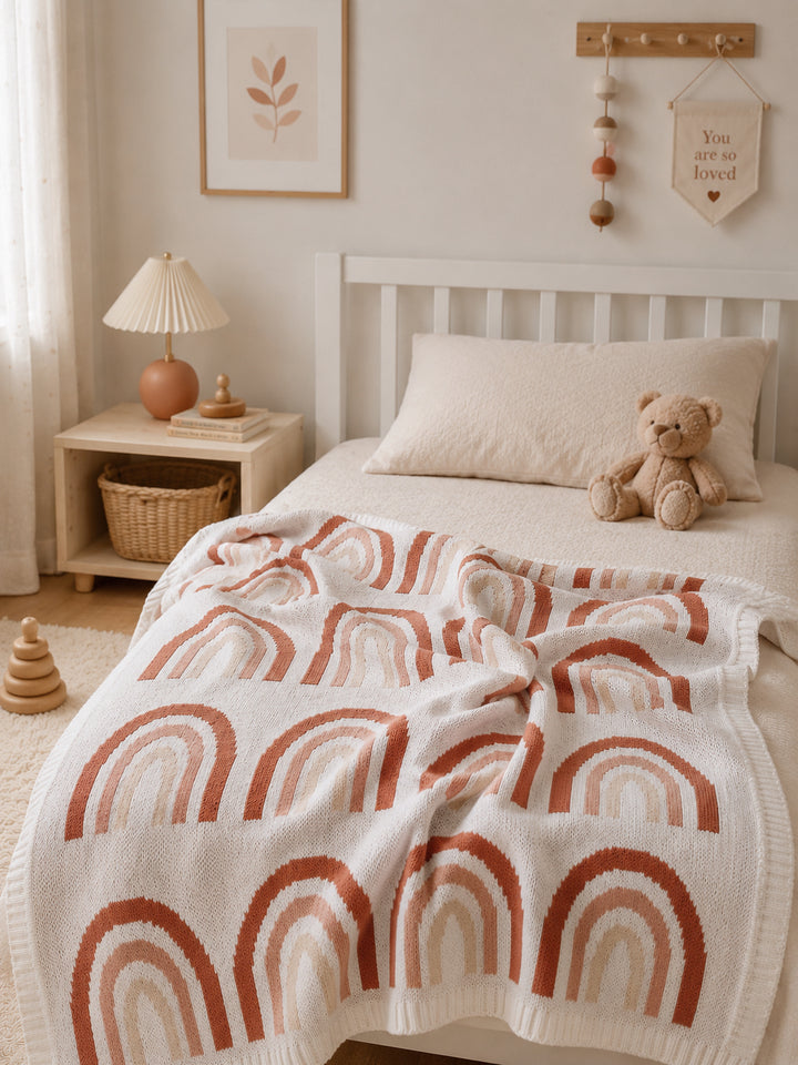 Blush Canyon Rainbow Blanket